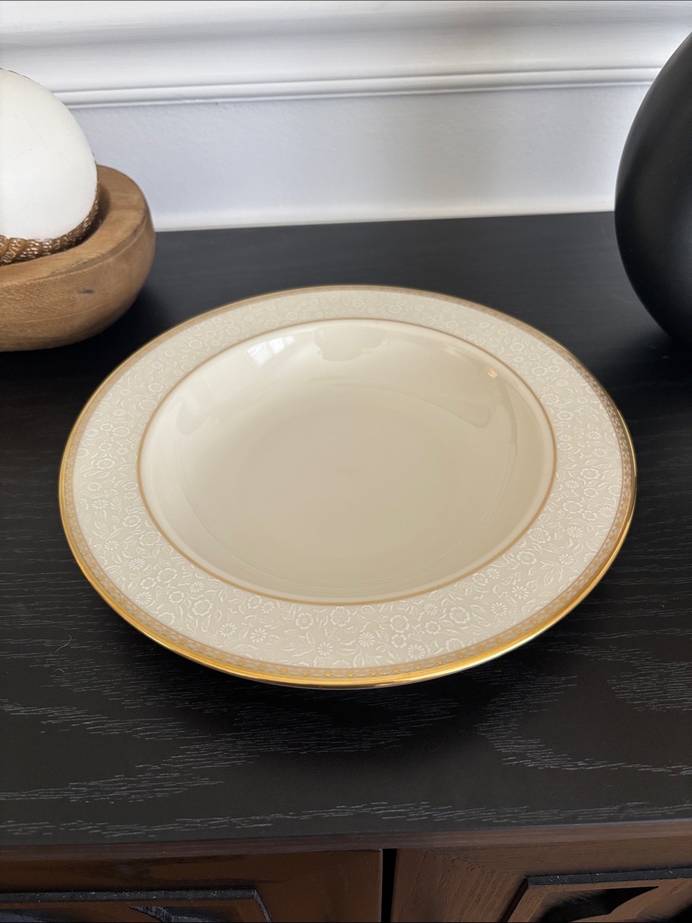 NWT Lenox capital gardens rimmed soup bowl